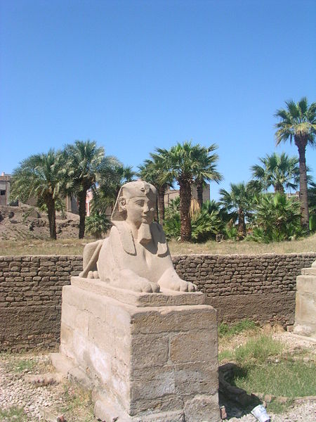 Взгляд с Нила на Луксорский храм.